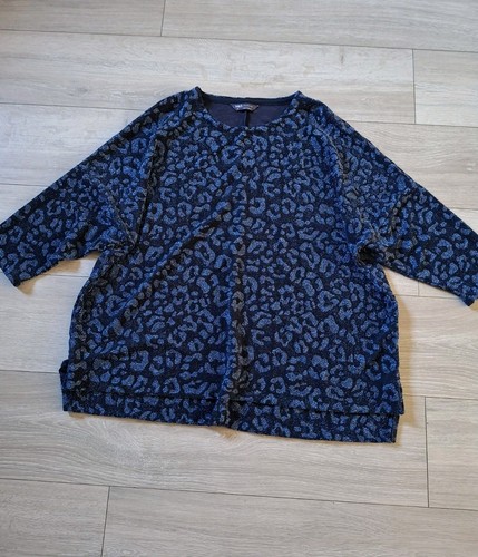Top elasticizzato blu - top, navy