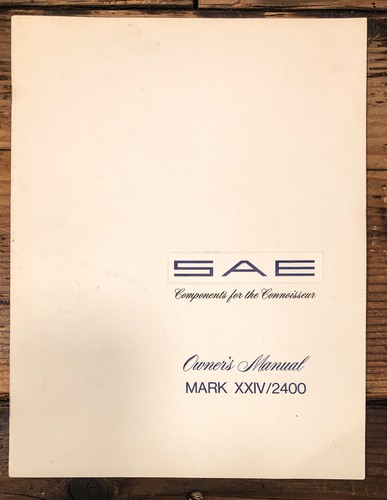 Amplificatore sae mark - sae, /