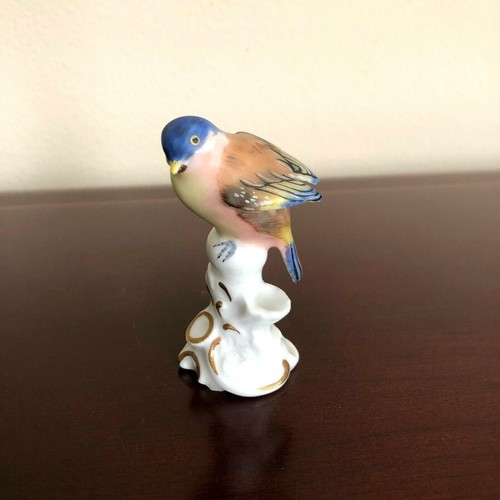 Statuina uccellino blu vintage