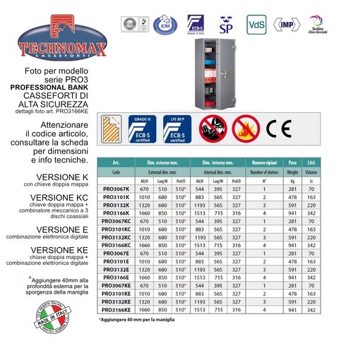 Cassaforte technomax alta - cassaforte, di