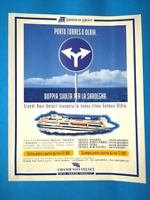 RITAGLIO DI GIORNALE PUBBLICITA' GRIMALDI GROUP NAVI DA COLLEZIONE - (141)