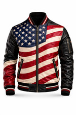 Bomber uomo bandiera americana - uomo,