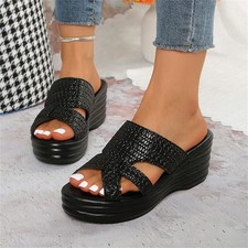 Sandali donna zeppa slide