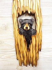 CUBO ORSO NERO intagliato a