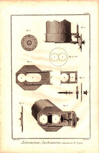 1767 diderot astronomia stampa - astronomia,