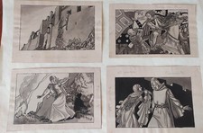 4 Vignette originali (presumibilmente Lemmi) 1934