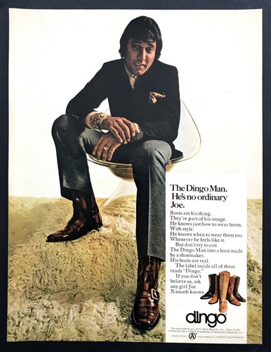 1970 joe namath - joe, tulipano
