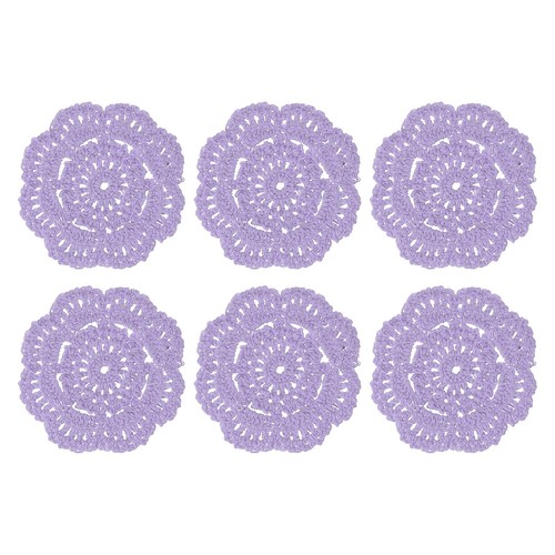 6pcs crochet handmade doilies - 6pcs,
