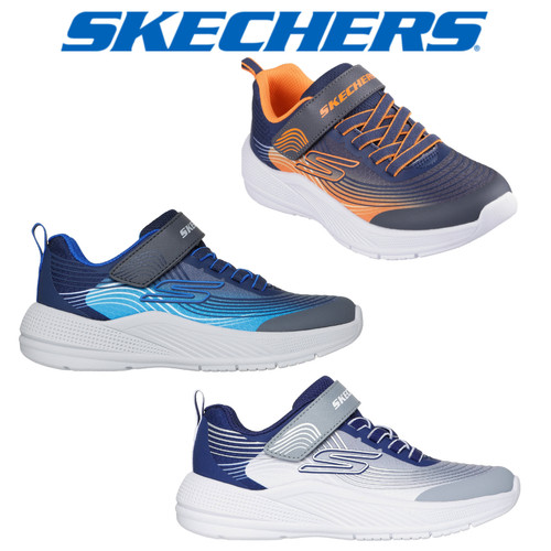 Skechers 403926l blu argento - skechers,