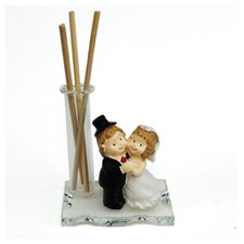 33169 Bomboniere Profumatore vetro Coppia Sposi Nozze Anniversario Diffusore
