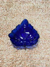 Vetro foglia blu cobalto -