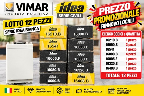 Lotto vimar idea bianca 12p - idea,