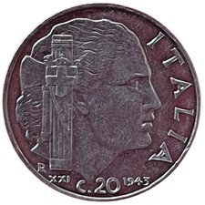 Moneta Italia 20 Centesimi