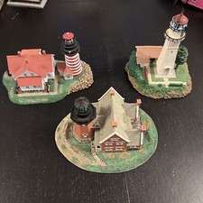 3x Danbury Mint Lighthouses -