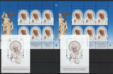 FRANCOBOLLI VATICANO POLONIA PAPA GIOVANNI PAOLO II SANTO EMISSIONE CONGIUNTA