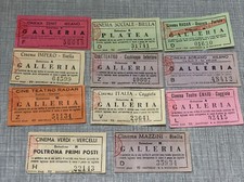 11 VECCHI BIGLIETTI TEATRO