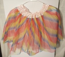 Tutù festa balletto per bambina arcobaleno 3 strati soffice gonna principessa multicolore