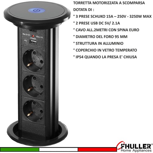 Torretta multipresa estraibile - multipresa,