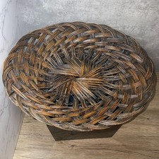 Grande vassoio ovale in vimini