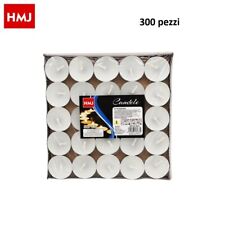 Set 300 Pezzi Candele Tonde Bianche Tealight Tea Lights Lumini hmj