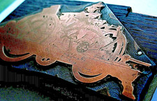 Targa incisione rame torre