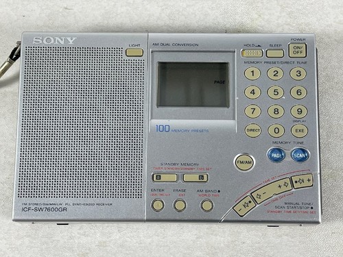 Sony icf sw7600gr radio fm - radio, am/fm