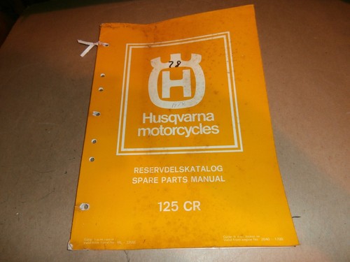 Manuale ricambi moto husqvarna - manuale,