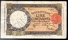 FALSO - BANCONOTA LIRE 50