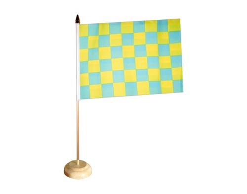 Bandiera tavolo quadri - bandiera, a