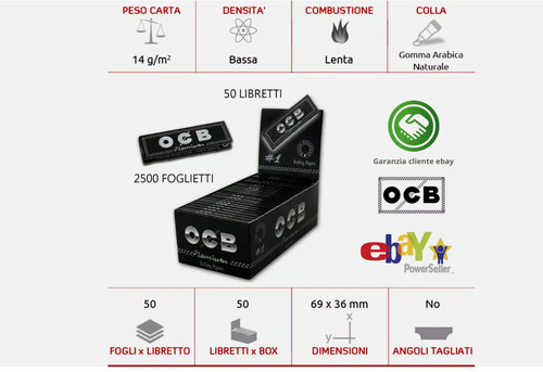 Cartine ocb nere - cartine,