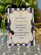INVITO PRIMA COMUNIONE RAGAZZO