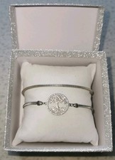 Bracciale 925 Albero Della Vita + Collana Snake argento 925 