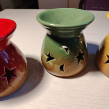 Bruciatore olio verde ceramica