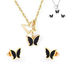 Set collana orecchini in - e,