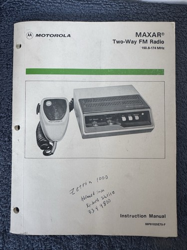 Motorola maxar radio - motorola,