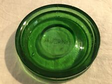 AMARO AVERNA- POSACENERE PORTACENERE PUBBLICITARIO VINTAGE BAR EPOCA VETRO VERDE