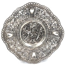 antico piatto argento 800