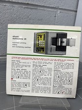 VINTAGE OPERATING INSTRUCTIONS