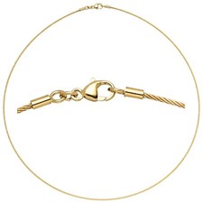 Collana Omega 1 mm in vero oro