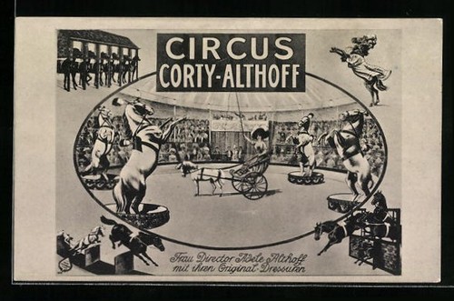 Cartolina circo corty - cartolina,