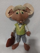 ?✿ TOPO GIGIO panno LENCI FELTRO pupazzo PERSONAGGIO vintage 35 cm 14"✿?