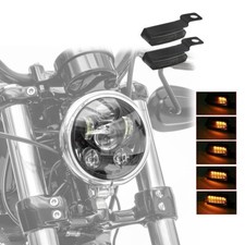Kit Fari LED 5,75" + Frecce Manubrio LED TS4 per Harley Cross Bones