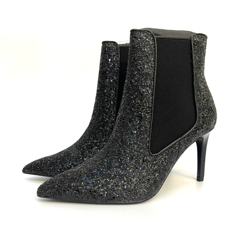 Zara nero glitter stivaletti - zara,