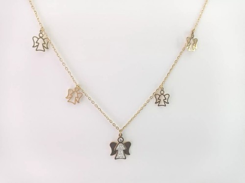 Collana donna con angeli - con, in