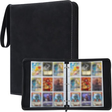 Raccoglitore Carte Magic,Album Porta Carte,Nero,50 Pagine 900 Raccoglitore Di Ca