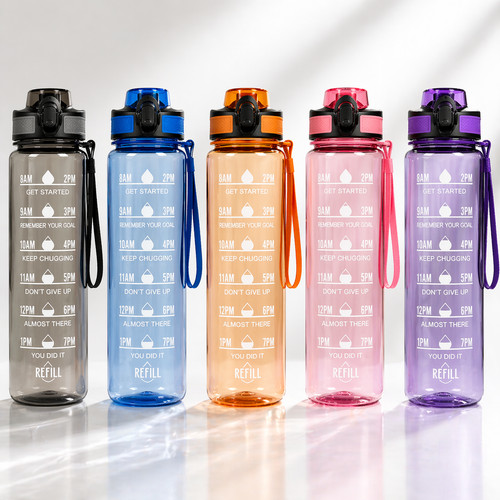 Borraccia 1000ml con - , cannuccia