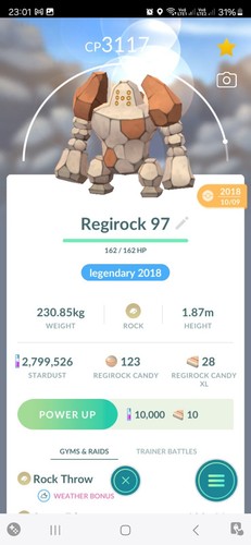 Regirock - , nel