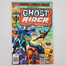 Ghost Rider #20 ottobre 1976 FN/VF 7.0 Johnny Blaze Daredevil copertina timbrata Wolfman