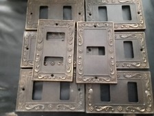 Placca in ottone interruttore Bticino  7 da 2 Posti + 1 da 1 posto