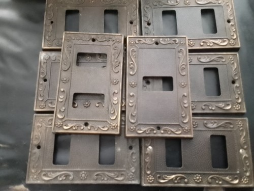 Placca ottone interruttore - placca,